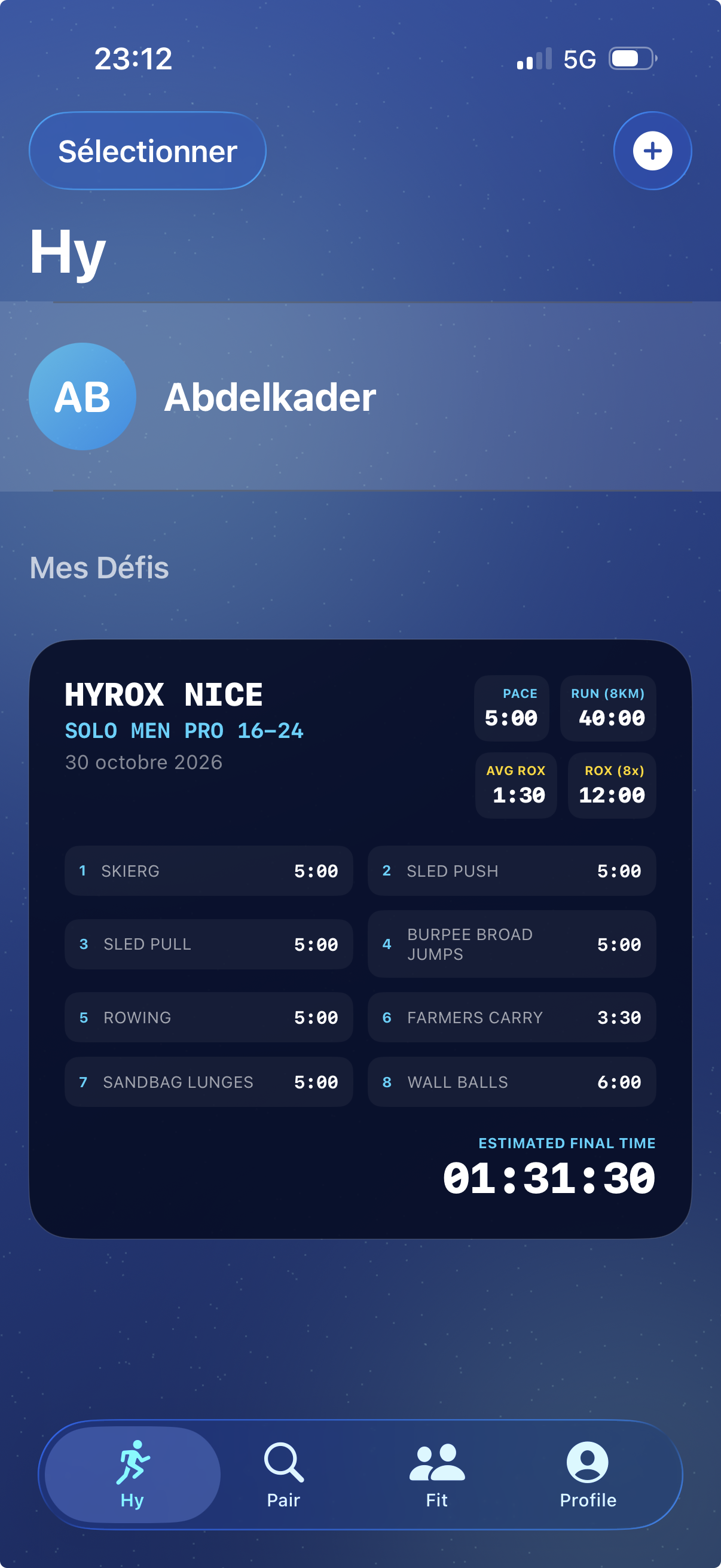 Template Hyrox